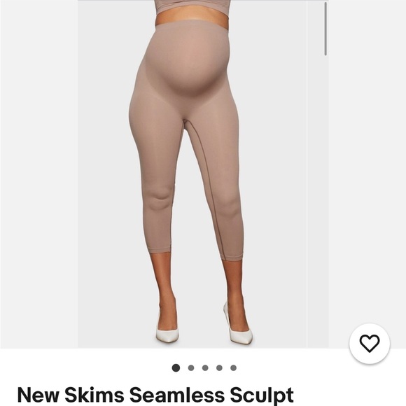 5 Pairs NIB SKIMS Sculpting Maternity Leggings in Tan - Picture 1 of 5